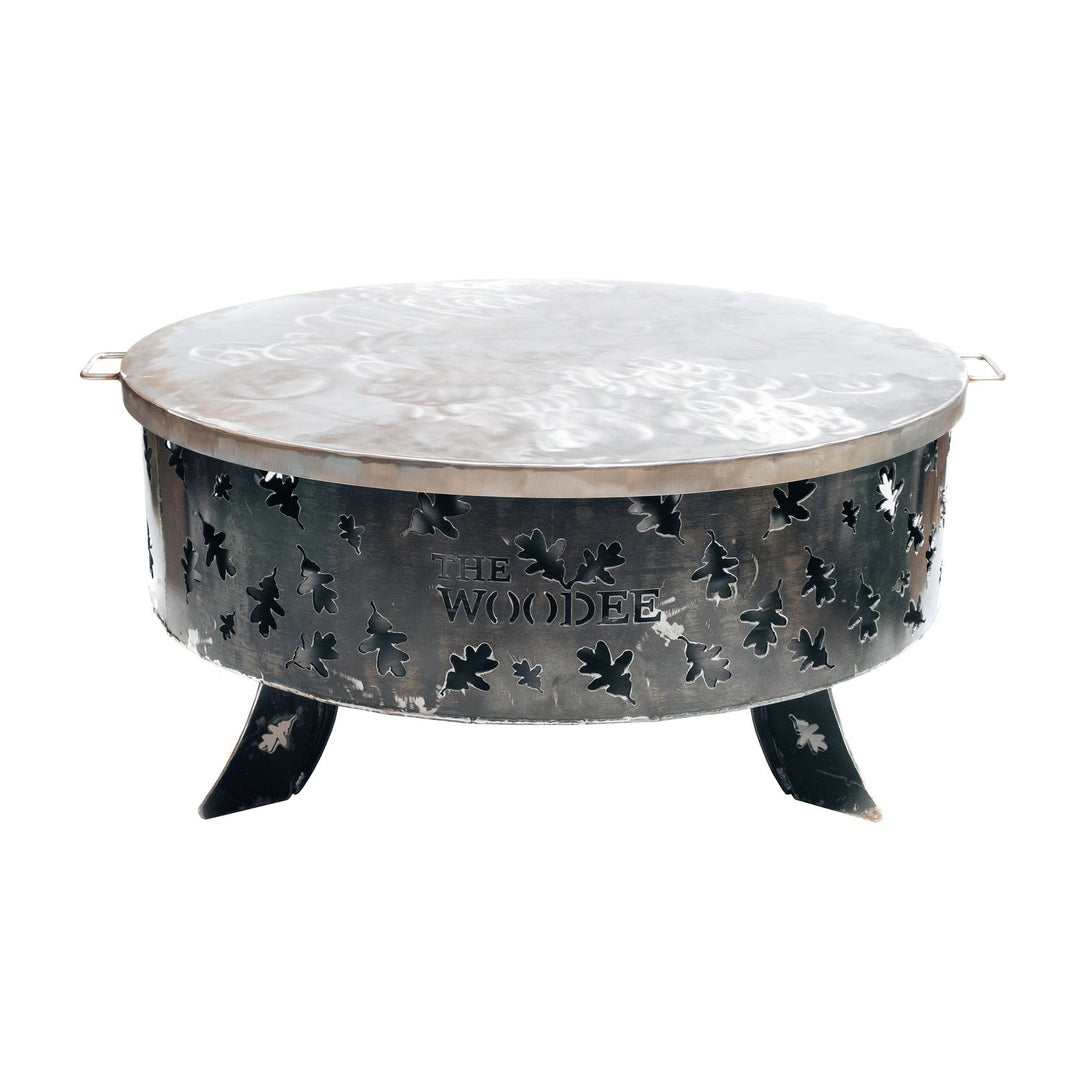 900mm Mild Steel Fire Pit with Stainless Steel Lid