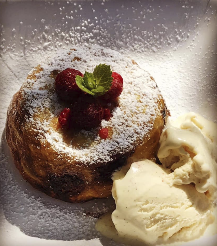 Waffle Berry Pudding