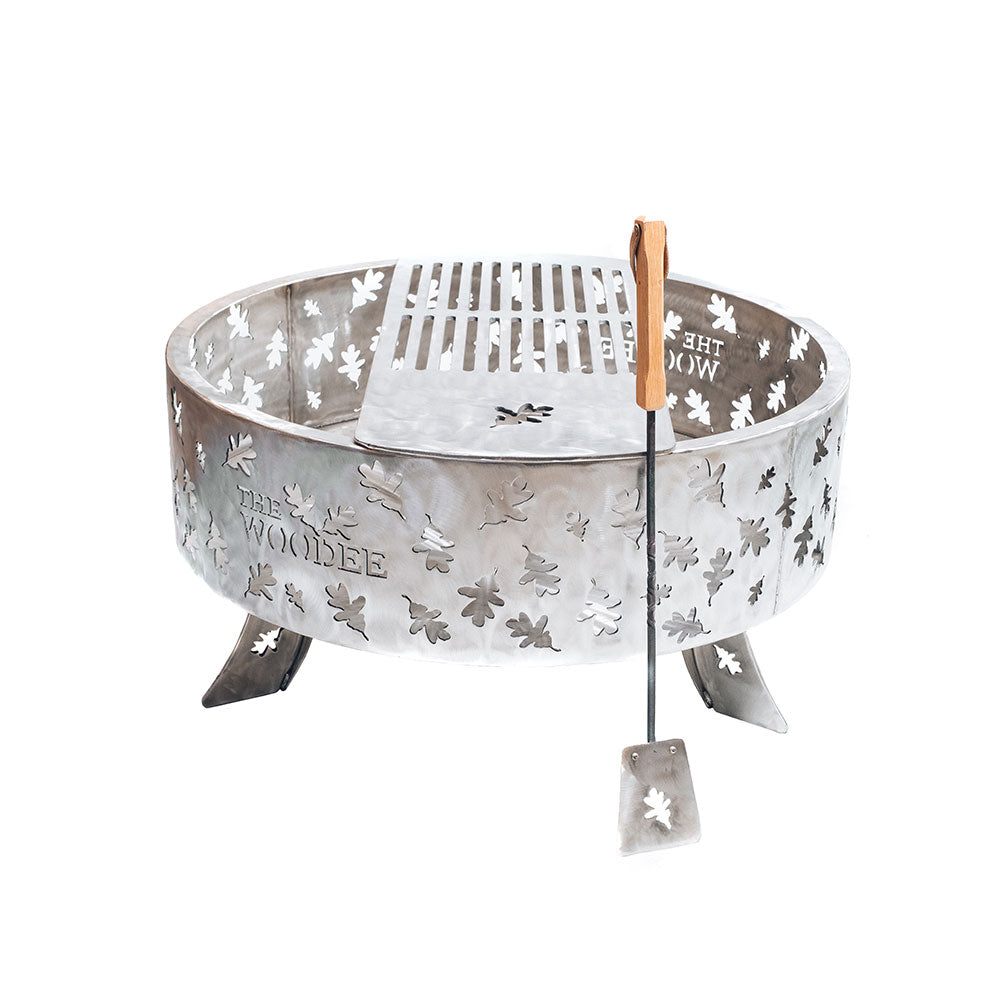 900mm Stainless Steel Fire Pit & Cooking Set